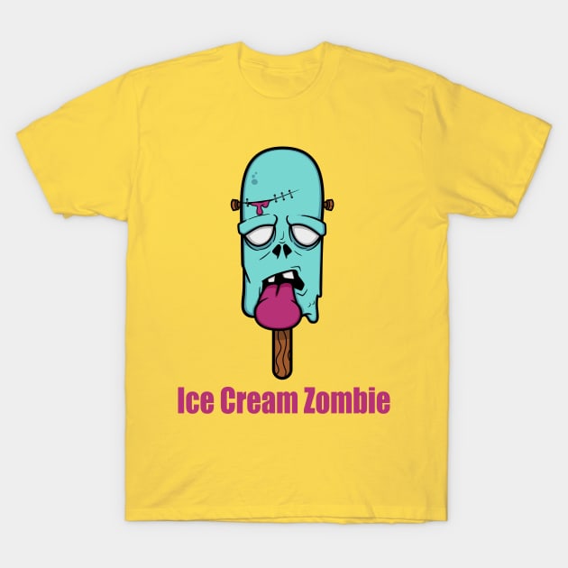 ice cream Zombie T-Shirt by hossamimam